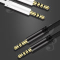 3.5mm Jack Male to Male Audio Cable Speaker Line Stereo Aux Cable with Mic Volume Control for Headphone Car Speaker Mobile Phone. 