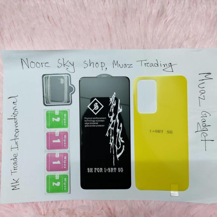 OnePlus 9RT 5G Combo Pack 3 in 1 (Rinbo Screen Protector, Camera Glass & Back Transparent Poly)