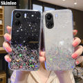 Phone case For Xiaomi Redmi 13C Back cover Full Stars Moon Glitter Bling Sequins Starry Sky Transparent Soft Cover for Mi Redmi 13C cover cases.