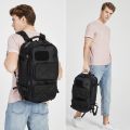 Ozuko D9309 Multifunctional Anti-theft Large Capacity Waterproof Outdoor Travel Backpack with External USB Charging Port-BLACK.