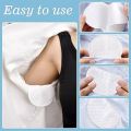 20 Pcs (10 Pairs) Disposable Non-woven Invisible Armpit Sweat Absorbent Stickers Underarm Sweat Pads for Men & Women for Traveling.