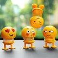 Emoji Smile Face Spring Shaking Head Bouncing Doll Toys- 1 Pcs.