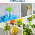 Multifunctional Clip Holder Thumb Hooks Wire Organizer Wall Hooks Hanger Strong Wall Holder for Kitchen Bathroom.