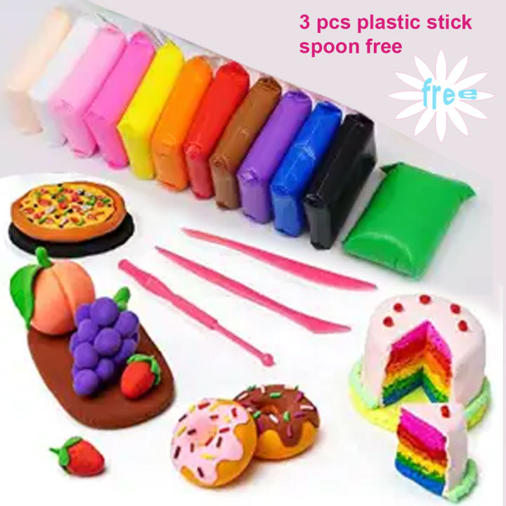 Super Soft Light Clay Modeling Air Dry Clay For DIY Handmade Toys 12 shade