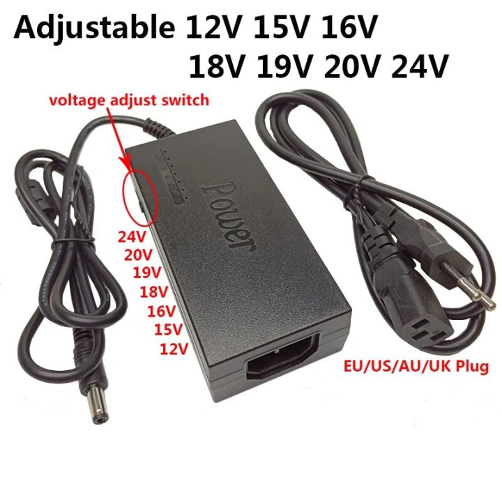 Universal Adjustable AC DC Power Adapter Supply 96W 12V 15V 16V 18V 19V 20V 24V Charger For Dell Toshiba Hp Asus Acer Laptops