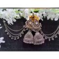 Beautiful Metal Earring With Stone / Jhumka Kaner Dul For Women.