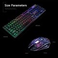 [GC]Gaming Keyboard and Mouse Combo LED Backlit Mechanical Feeling Keyboard with 4 Adjustable DPI Mouse for Gaming for PC/laptop/MAC/win7/win8/win10. 