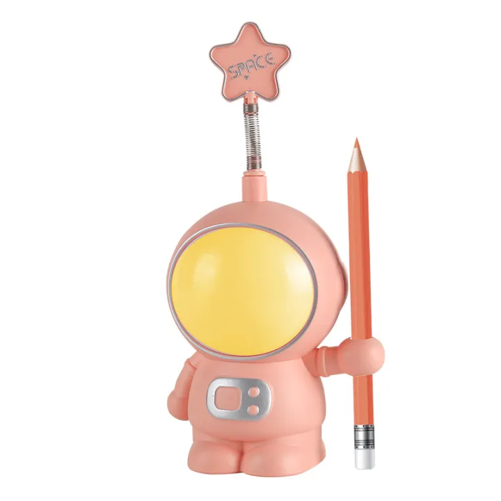 Cartoon%20Astronaut%20SpacemanLEDPencil%20Sharper%20Table%20Lamp%20Children's%20Eye%20Protection%20Bedside%20Lamp%20Ambience%20Light%20Seven-Color%20Night%20Light%20-%20Image%205
