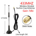 GWS lora 433mhz 315MHZ 470MHZ SMA MALE wireless module omnidirectional LORAWAN sucker antenna 3M RG174smart meter reading system. 