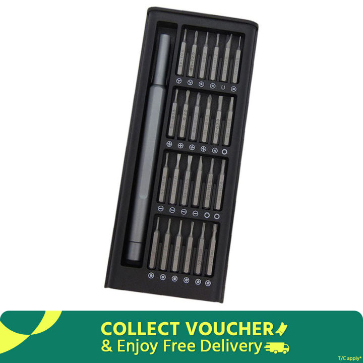 New 24 in 1 Magnetic Multi-purpose Precision Screwdriver Set disassembling laptop and millet mobile phone repair tool Aluminium S2 Steel Repair Tool