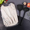 4A9O Board Set, Complete Set of Kitchenware, Household Kitchen Knife and Cutting Board, 2-in-1 Baby Auxiliary Food Tool Water. 