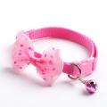 Pet Bow tie Cat Collar Adjustable Dot Prints Doggy Bow Tie With Bell Fashion Pets Necktie Collars Bells and Charms pet supplies. 