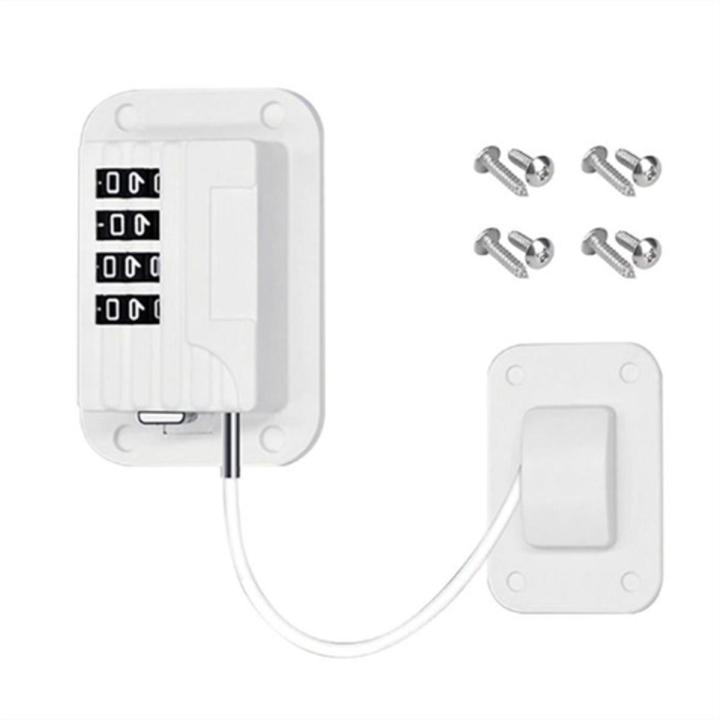 1 PCS Baby Cabinet Door Locks Refrigerator Locks High-Rise Anti-Falling Building Safety Code Locks ,B