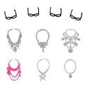 32 Pcs Dolls Dress Up Clothes Dresses Minidress Accessories Party Wear For Barbie Doll.