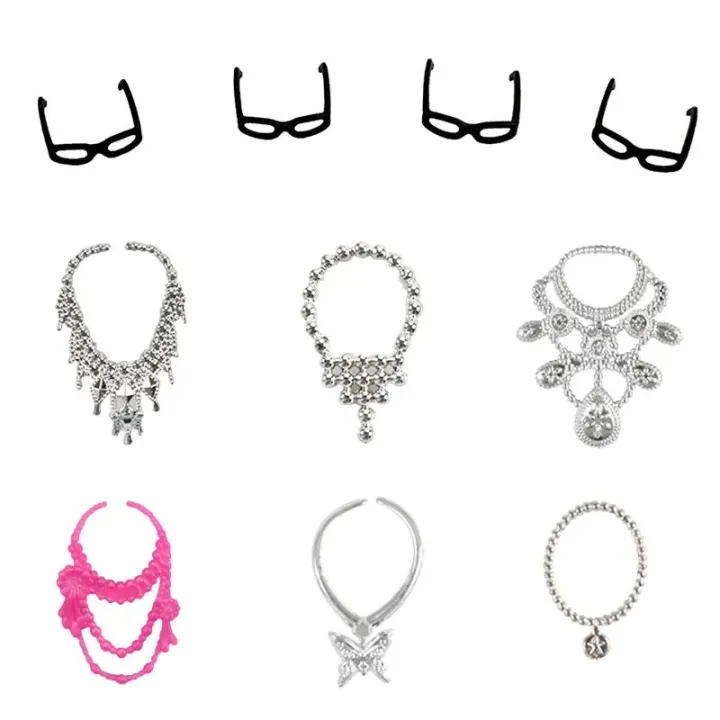 32%20Pcs%20Dolls%20Dress%20Up%20Clothes%20Dresses%20Minidress%20Accessories%20Party%20Wear%20For%20Barbie%20Doll%20-%20Image%205
