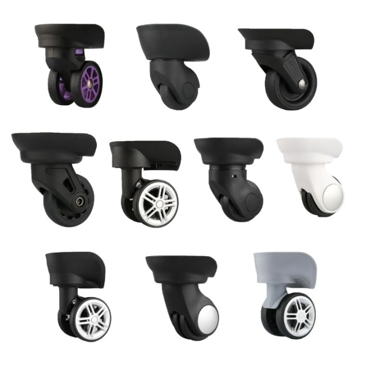 1 Pair Luggage Suitcases Mute Wheels Portable Travel Luggage comfortable Trolley Suitcase Universal 360 Degree Swivel Wheel Replacement