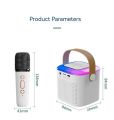 New Mic Karaoke Machine for Adults and Kid Subwoofer Portable Bluetooth Speaker System with 1-2 Wireless Microphone Music Player. 