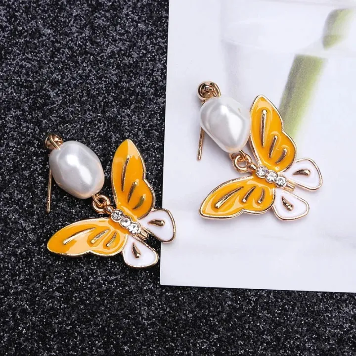 Orange%20Color%20Women%20Dangle%20Earrings%20Korean%20New%20Drop%20Earrings%20for%20Girls%20Hollow%20Geometric%20Daisy%20Summer%20Vacation%20Ear%20Jewelry%20-%20Image%206