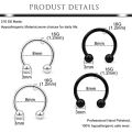 16g Lip Rings Stainless Steel Snake Bite Piercing Jewelry Labret Medusa Spiral Barbell Helix Earrings Horseshoe Septum Cartilage. 