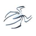 3D Metal Emblem Badge Sticker Spider Decals Frame body Decoration Universal for All Car Motorbike Vespa Scooty.