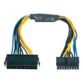 2X PSU ATX 24Pin to 18Pin Adapter Converter Power Cable Cord for Z420 Z620 Desktop Workstation Motherboard 18AWG 30CM.