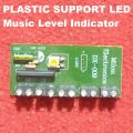 Music Level Indicator With 10 Transparent LED Support LED With Plastic Shield. 