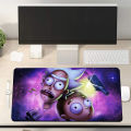Oversized padded mouse pad, rick and morty cartoon anime peripheral, keypad, study desk pad. 