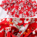 GC Girls Beach Dress Summer Sleeveless Bohemian Floral Printing Princess Dress For 1-7 Years Old Children. 