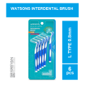 WATSONS Interdental Brush 0.8mm L Type - 6pcs. 