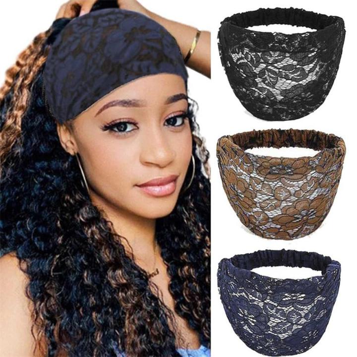 Trendy Wide Lace Hair Accessories Elegant Wash Face Headdress