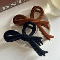 Red Velvet Bow Hair Clips Autumn Winter Women Hair Claw Clip French Elegant Hair SUPER BABY.