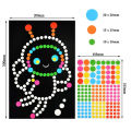 DIY Cartoon Animal Colorful Dot Primary Mosaic Puzzle Stickers Games Learning Early Education Toys For Kids Children Gifts.