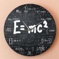 of Relativity Math Formula Wall Clock Scientist Physics Teacher Gift School Classroom Decor. 