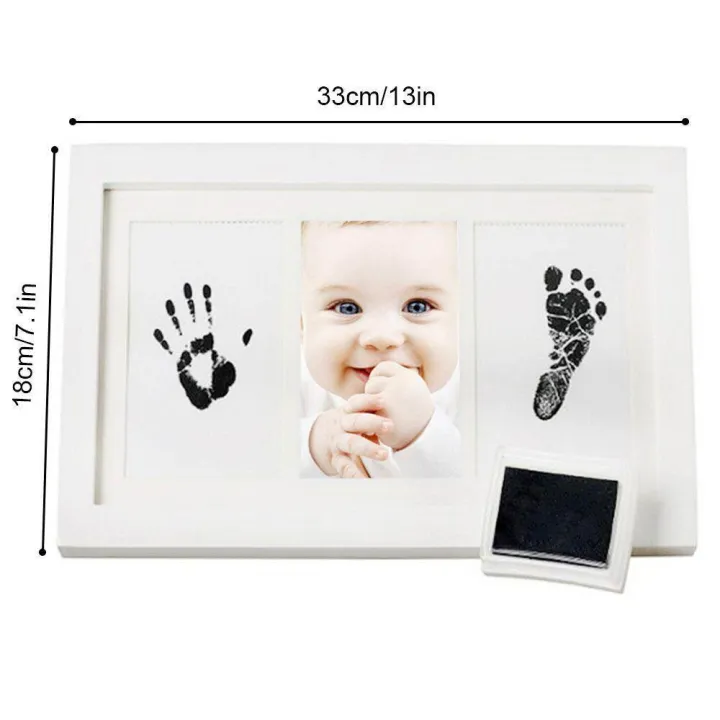 Baby%20Handprint%20Kit%20By%20Little%20Hippo%20-%20Newborn%20Baby%20Picture%20Frame%20(WHITE)%20Non%20Toxic%20INK!%20Baby%20Footprint%20Kit%20Best%20Baby%20Shower%20Gifts!%20Perfect%20For%20Baby%20Boy%20Gifts%20And%20Baby%20Girls%20Gifts%20-%20Image%202