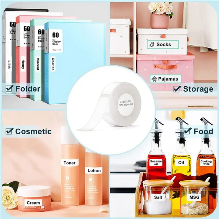 3X%20D101%20D11%20D110%20White%20Label%20Printing%20Paper%20Name%20Sticker%20Adhesive%20Book%20Stationery%20Labeling%20Machine%20Labels%20Roll%20-%20Image%202