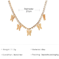 Women Jewelry Butterfly Pendant Choker Necklace Crystal Female Ladies Rhinestone Shining Gift.