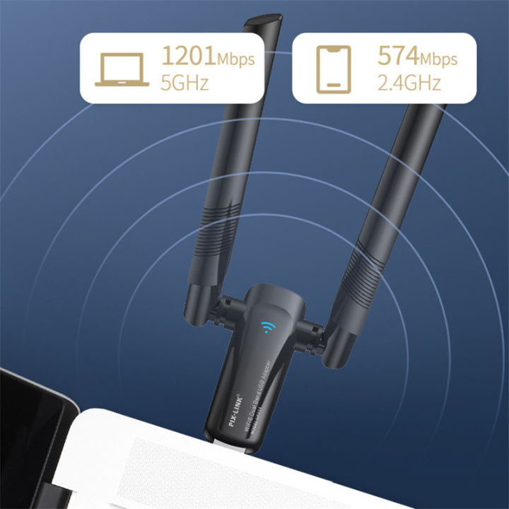 1800Mbps%20WiFi%206%20USB%20Adapter%205G/2.4GHz%20USB3.0%20Wi-fi%20Dongle%20Wireless%20802.11ax%20Network%20Card%20High%20Gain%20Antenna%20For%20Windows%2010%2011%20-%20Image%202