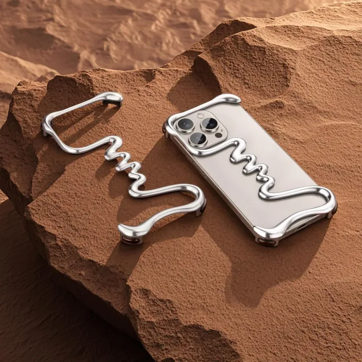 Metal%20Bare%20Frame%20Case%20for%20iPhone%2016%20Pro%20Max%20Racetrack%20Shaped%20Cool%20Design%20Aluminum%20Alloy%20Bumper%2015%20Pro%20Max%2014%20Plus%20Shockproof%20Grade%20Shell%20Borderless%20-%20Image%204