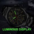 DEYROS Top Men's Brand Watches Luxury Mens Business Analog Quartz Watches Waterproof Full Steel Sports Casual Men Watch jam tangan lelaki.