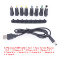 【3C VictoryEagle】Laptop Power Adapter Conversion Head(3.5-6.4mm) 5.5*2.1mm Cable(1m).