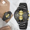 WWOOR Top Brand Watches Men Stainless Steel Business Date Clock Waterproof Chronograph Watch Men Luxury Sports Quartz Wristwatch 8844. 