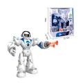 Radio-controlled robot Lezo Aerla 99888-2, shoots suction cups, walks, light, sound.
