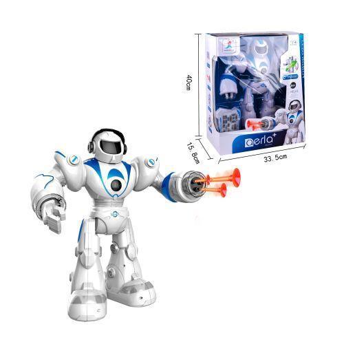 Radio-controlled robot Lezo Aerla 99888-2, shoots suction cups, walks, light, sound