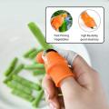 Silicone Thumb cutter 5 Pieces Finger Protector Cutting Gears Vegetable Picking cutter Nipping Plant Leaf Scissors Garden Gloves.