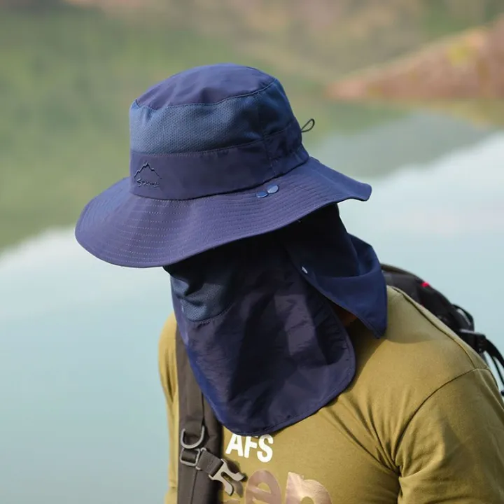 Sun%20Hat%20Men's%20Fishing%20Hat%20Summer%20Fisherman%20Hat%20Outdoor%20Mountaineering%20Sun%20Hat%20Face%20Cover%20Ultraviolet-Proof%20Sun%20Hat%20-%20Image%202