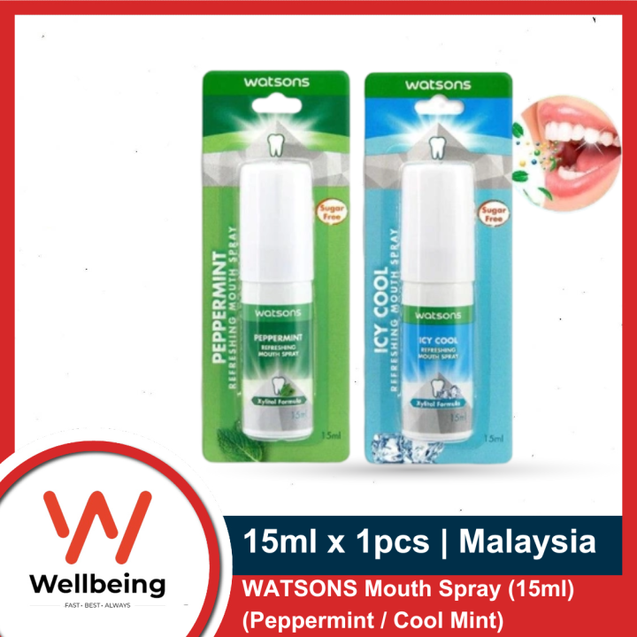 WATSONS Mouth Spray 15ml x1pcs (Peppermint / Cool Mint) | Malaysia