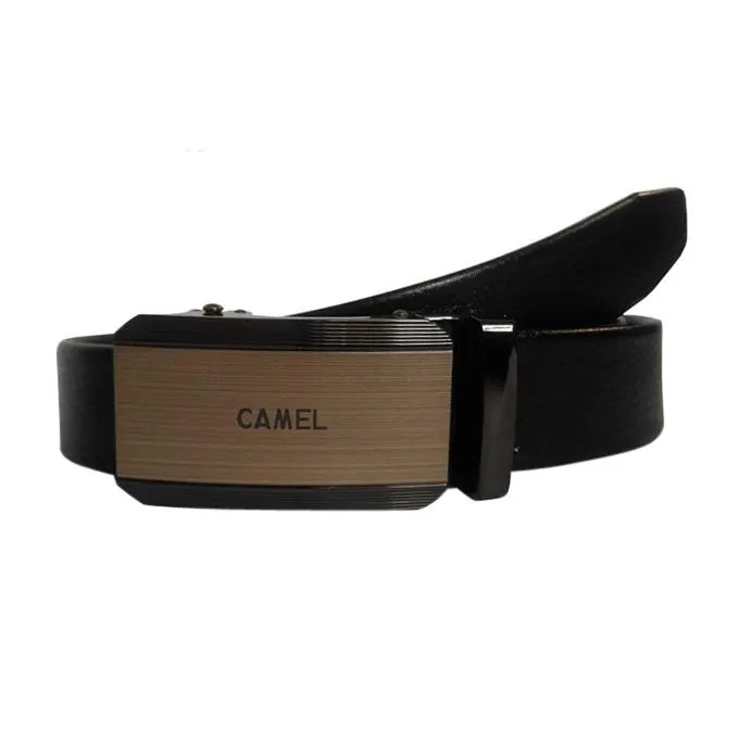 Black Rexine Casual Belt for Men