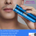 Mini Portable-USB Charging Electric Razors-Waterproof-Men's Good Shaving Partner-Wet And Dry Dual-Black-Green-Blue. 