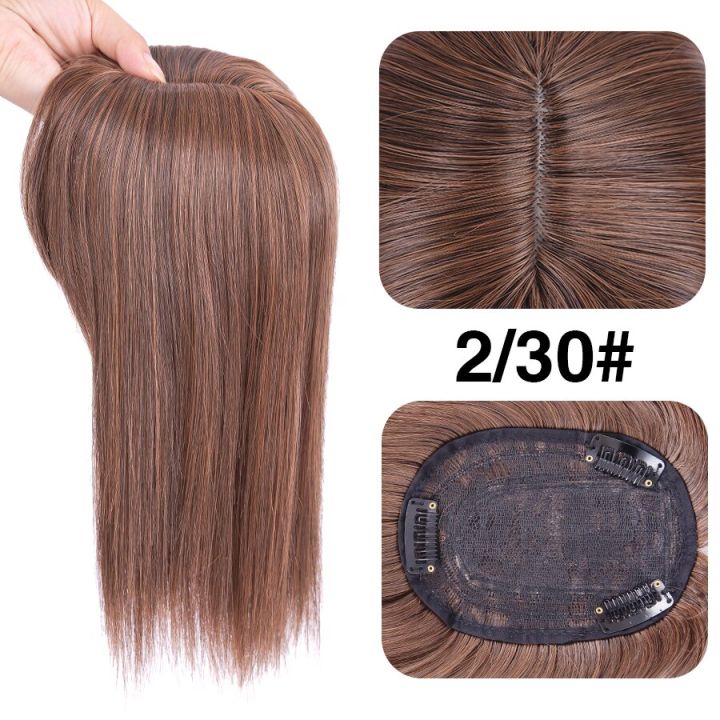 Synthetic%2010''%20Mini%20Wig%20Invisible%20Seamless%20False%20Bangs%20Hairpieces%20Natural%20Hair%20Bangs%20Overhead%20Clip%20In%20Wiglets%20Cover%20Gray%20Hair%20-%20Image%202