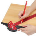 VEIKO aluminum 300mm angle fixed T-square Posi lock carpenter's ruler.